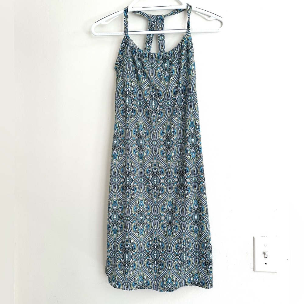 PrAna Quinn dress in Cyan Tile colorway size XS